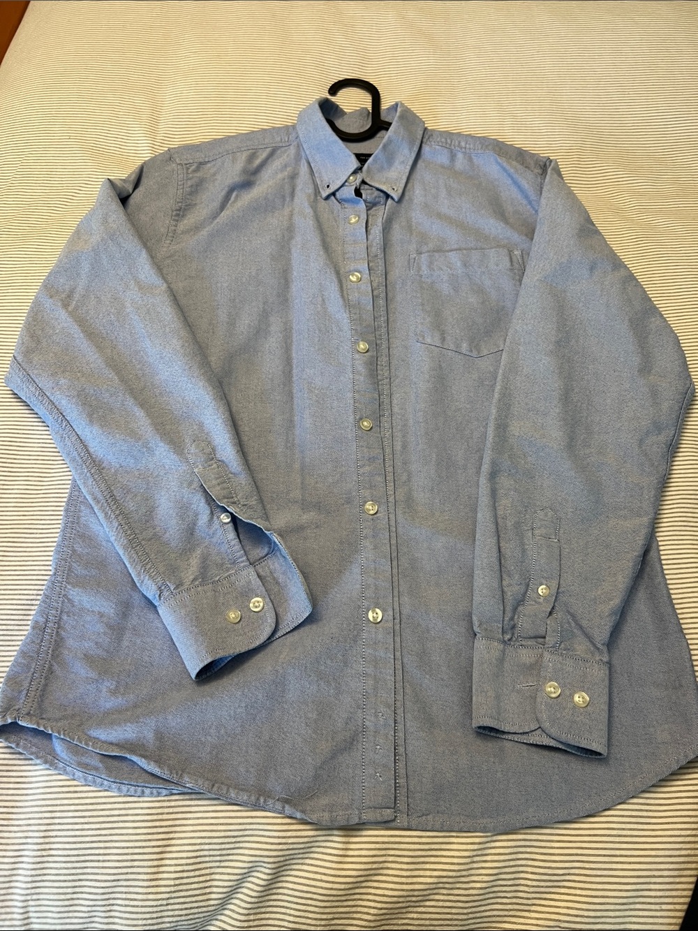 Classic Light Blue Oxford Button-Down Dress Shirt